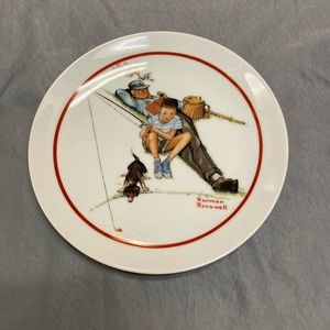 Norman Rockwell Waiting For Dinner Decor Plate